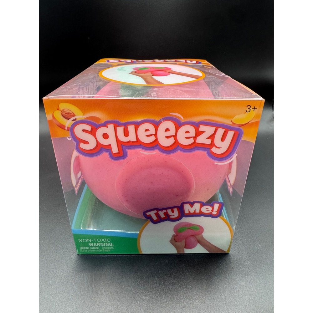 Sunny Days Entertainment Squeeezy Peach Jumbo Fidget Toy Giggle Zone 571074 NEW